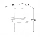 Настенный светильник уличный Oasis Light W1929