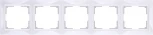 Рамка на 5 постов Snabb basic (белый) Werkel W0052001 (a051300)