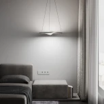 Подвесной светильник Eurosvet Occhio 40027/1 LED серый (220V, на тросе, круглые)