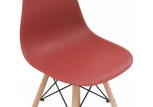 Пластиковый стул Woodville Eames PC-015 bordeaux 11896