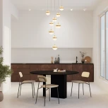 Подвесной светильник Maytoni Area MOD295PL-L120BBS3K (LED, 220V, на проводе, шарики)