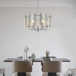 Подвесная люстра хрустальная на штанге Arte Milano Sorrento-4309 374309/6/350/470 CR (220V)