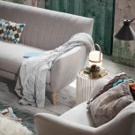 Журнальный стол La Forma (ex Julia Grup) Filip (Белый/ Тик,Дерево)