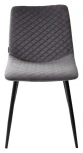 Обеденный стул M-City TINTIN BLUVEL-14 GREY / черный каркас