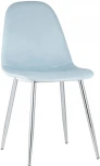 Стул Stool Group Валенсия велюр пыльно-голубой хромированные ножки УТ000004240