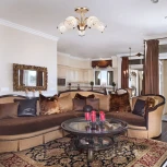 Потолочная люстра на штанге Eurosvet 30026/5 золото (220V, хрусталь)