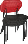 Стул SHT-S85PB-1 черный/красный/черный муар Sheffilton 9034232201