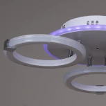 Потолочная люстра светодиодная на штанге Reluce 06319-3.3-03 WH+CR (RGB) (220V, пульт управления)