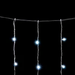 Гирлянда Занавес Облегченный 2 x 2 м Белый 220В, 400 LED, Провод Прозрачный ПВХ, IP54