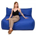 Бескаркасный диван Dreambag Модерн Синий (Экокожа, Классический) 4601021