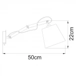 Бра на гибкой ножке Arte Lamp Pinocchio A5700AP-1WH (220V, выключатель)