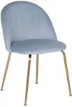 Обеденный стул Garda Decor 30C-301-1G LBL (Золото/Голубой)