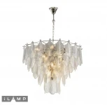 Подвесная люстра каскадная iLamp Oro P2544-18 NIC (220V, на цепи)