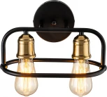 Настенный светильник Escada Lamda 659/2A 2x40Вт E27, металл, чёрный/бронза (220V)