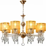 Подвесная люстра ILLUMICO IL6219-8P-27 GD (220V, на цепи)