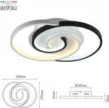 Потолочная люстра Rivoli Abby 6101-101 (регулировка яркости, LED, 220V, пульт управления)