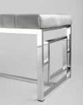 Банкетка-скамейка Stool Group БРУКЛИН велюр серый сталь серебро УТ000001878