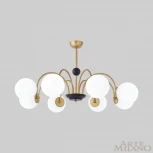 Потолочная люстра на штанге Arte Milano Napoli 312066/D940/8 BS/BK (220V, шарики)