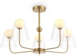 Потолочная люстра на штанге Freya Doublety FR5382PL-05BS (220V, шарики)