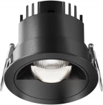 Встраиваемый светильник круглый Maytoni Parete DL100-12W2.7-3-4K-RD-B (LED, 220V, круглые)