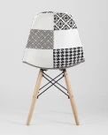 Стул Stool Group Eames DSW пэчворк черно-белый УТ000002351