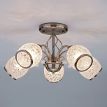 Потолочная люстра Eurosvet 30026 30026/5 античная бронза (220V, лепестки)