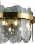 Подвесная люстра Natali Kovaltseva Valencia 91000/15C GOLD SATIN