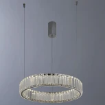 Подвесной светильник Divinare Renata 1135/02 SP-24 (LED, 220V, хрусталь, на тросе, кольцо)