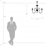 Подвесная люстра Osgona Serpente 703064