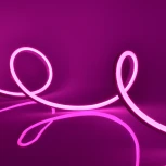 Светодиодная гибкая герметичная лента Neon 15 м. Neon ULS-N11-2835-120LED/m-8mm-IP67-DC24V-10W/m-15M-PINK катушка в герметичной упаковке