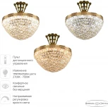 Потолочная люстра на штанге Bohemia 1932 19321/25IV/LED-DIM G (регулировка яркости, 220V, хрусталь, пульт управления, круглые)