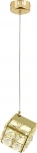 Подвесной светильник (12048/1P Gold) Indigo Radioso V000135L (LED, 220V, на проводе, куб)