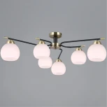 Потолочная люстра на штанге ILLUMICO IL0638-6CSQ-24 AB BK LIBRA (220V)