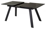 Стол Морис 140 ДАРК, стекло / ЧЕРНЫЙ