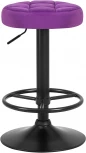 Табурет барный BRUNO BLACK (фиолет велюр (MJ9-58))