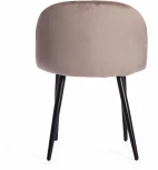 Стул MELODY (mod. 4997) металл/вельвет, 52х49х78см, серо-бежевый/черные ножки Tetchair 15277