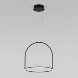 Подвесной светильник светодиодный с пультом Eurosvet Over 90322/1 черный (регулировка яркости, 220V, на тросе)