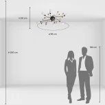 Потолочная люстра MW-Light Восторг 242015206