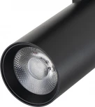 Трековый светильник однофазный Escada 20002 20002TRA/03LED SBK 20Вт, металл, черный матовый (220V, круглые)