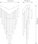 Настенный светильник Eurofase QN-VIVIEN-1W-BG (LED, 220V)