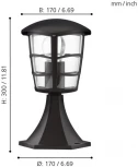 Наземный фонарь Eglo Aloria 93099 (220V, IP44)