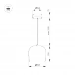 Подвесной светильник LED SP-PEONY-HANG-R250-15W Day4000 (WH, 65 deg, 230V) (Arlight, IP20 Металл, 3 года) 039547