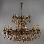 Подвесная люстра Ambiente Leon 2128/12+12 PB New Leaf