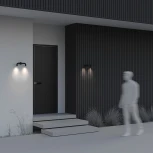 Настенный светильник уличный Maytoni Sleek O477WL-L4GF3K (LED, 220V, IP65)