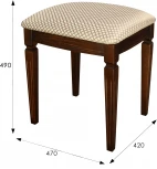 Банкетка Васко В 107Н орех, Атина золотой от фабрики Mebelik
