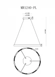 Подвесная люстра MyFar Lucas MR1240-PL (LED, 220V)