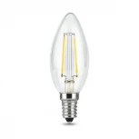Лампочка светодиодная E14 5 Вт 450 lm 4100K нейтральное белое свечение Gauss Filament 103801205