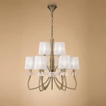 Подвесная большая люстра Mantra Loewe 4730 (220V, на цепи)