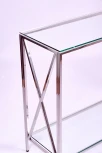 Консольный стол AllConsoles 1031-CS clear серебряный