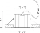 Встраиваемый светильник светодиодный Lightstar Ciclone 385246 (220V, IP65)